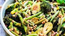 Balsamic Roasted Green Vegetables