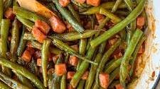 Barbequed Green Bean with Ham