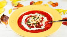 Beet, Butternut Squash, and Apple Soup [Vegan]