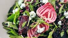 Beet Lentil Salad with Herbed Goat Cheese