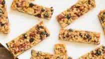Berry Almond Rice Crispies Snack Bars