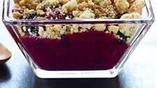 Berry Crumble with Almond Topping