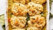 Biscuit Vegetable Pot Pie Casserole