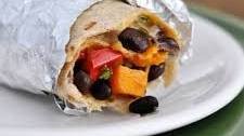 Black Bean and Sweet Potato Burritos
