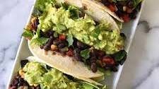 Black Bean + Guacamole Tacos
