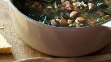Black-eyed Pea Soup with Andouille and Collards