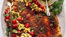 Blackened Summer Salmon with Chimichurri