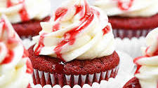 Bloody Red Velvet Cupcakes (Halloween)