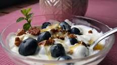 Blueberry Bliss Yogurt with Honey Drizzle