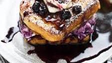 Blueberry Cream Cheese Stuffed French Toast