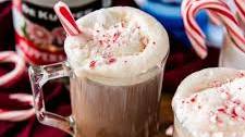 Boozy Peppermint Hot Chocolate