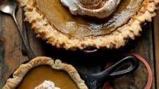 Bourbon Maple Golden Acorn Squash Pie