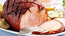 Bourbon-Molasses Glazed Ham