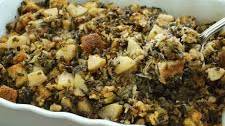 Bread and Wild Rice Stuffing with Pears and Walnuts
