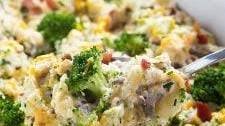 Broccoli Cheddar Potato Casserole