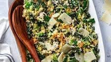 Brussels Sprouts Kale Caesar Salad
