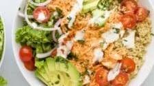 Buffalo Chicken Quinoa Bowls