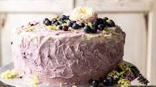 Bursting Blueberry Lemon Layer Cake.
