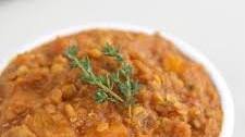 Butternut squash and red lentil stew