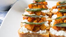 Butternut Squash and Sage Bruschetta