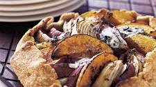 Butternut Squash, Apple, and Onion Galette with Stilton