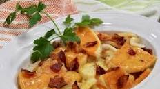 Butternut Squash, Apple, Onion Au Gratin