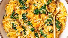 Butternut Squash Orzo with Kale