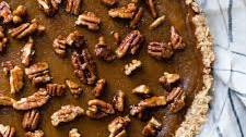 Butternut Squash Pie with Candied Pecans