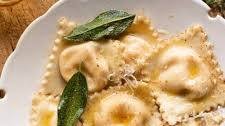 Butternut Squash Ravioli with Brown Butter and Sage Sauce