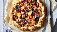 Butternut squash, sage and ricotta open-crust pie