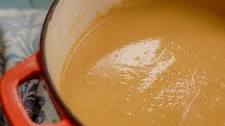 Butternut Squash Soup made with Apple Cider