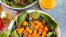 Butternut Squash Spinach Salad