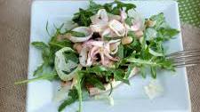 Calamari, Fennel and White Bean Salad with Arugula