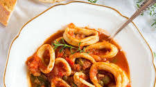 Calamari Stew in Tomato Sauce