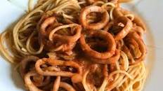 Calamari with Tomato Sauce