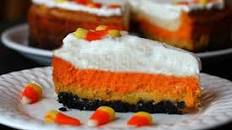 Candy Corn Cheesecake