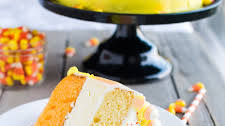Candy Corn Cheesecake Cake