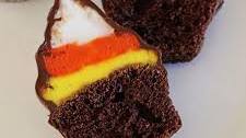 Candy Corn Hi-Hat Cupcakes
