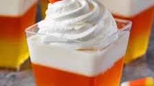 Candy Corn Jello Cups