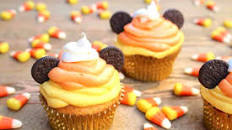 Candy Corn Mickey Cupcakes