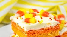 Candy Corn Sugar Cookie Bars