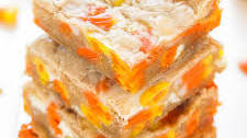 Candy Corn White Chocolate Blondies