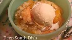 Canned Peach Cobbler