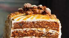 Carrot Cake with Candied Pecans