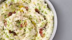 Cheese & chive mash with bacon