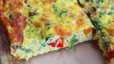 Cheesy Garden Vegetable Egg Bake