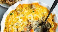 Cheesy Ground Beef and Rice Casserole