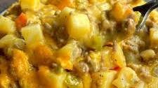 Cheesy Ground Beef & Potato Casserole