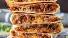 Cheesy Ground Beef Quesadillas
