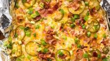 Cheesy Jalapeno Foil Packet Potatoes